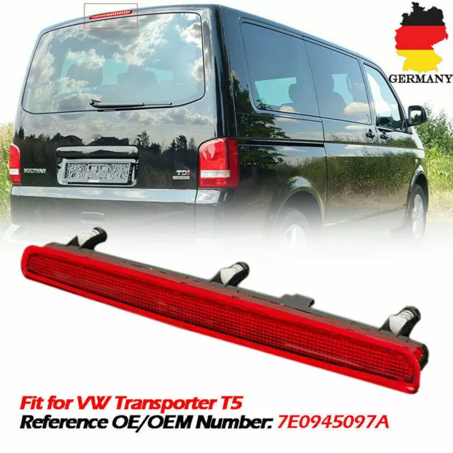 Dritte Bremsleuchte Bremslicht Zusatzbremsleuchte Für VW T5 Transporter rot