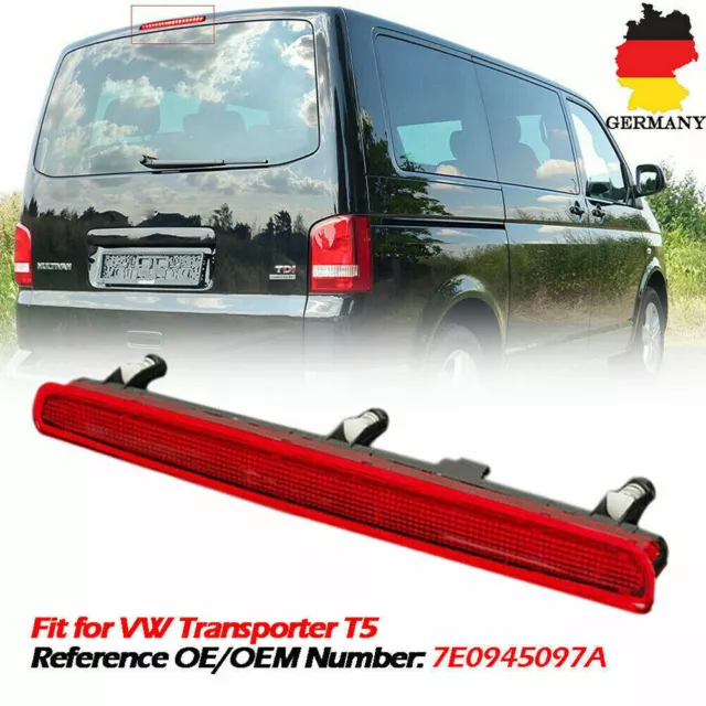 Zusatzbremsleuchte Rücklicht Bremslicht für VW T5 Bus Multivan Transporter 03-15