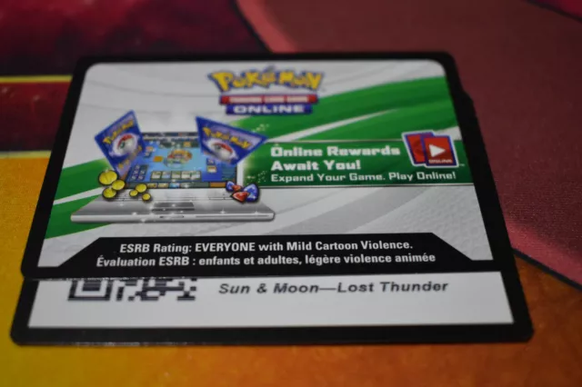 Sun & Moon Lost Thunder PTCGO Code Messaged