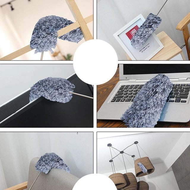 Flexible Stainless Steel Ceiling Cleaning Long Microfiber Car Extendable Duster