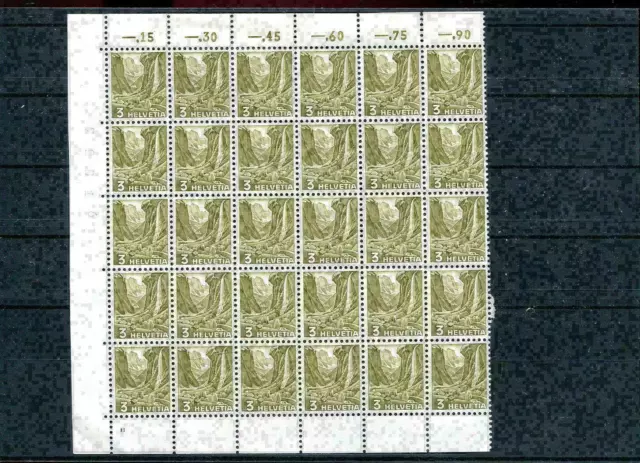 Switzerland No. 297y Landscapes 30er Bow Part (#69663)