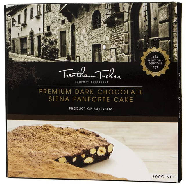 NEW Trentham Tucker Dark Chocolate Siena Panforte Cake 200g