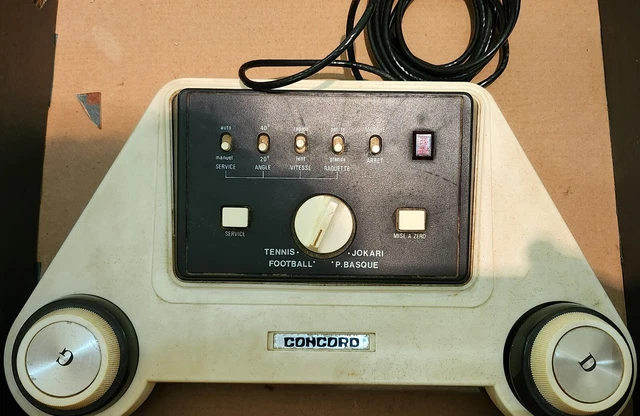 Ancienne console de  jeu vidéo genre Ping Pong Jokari Tennis marque CONCORD 1977