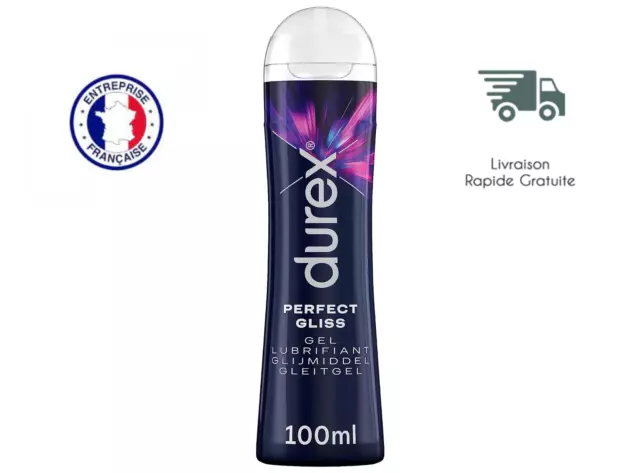 Durex Lubrifiant Perfect Gliss - Lubrifiant Silicone Longue Durée - Sexe Anal