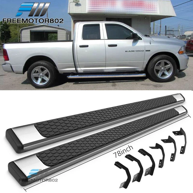 FITS 0923 DODGE Ram 1500 Quad Cab 78" OE Style Running Boards SS Pair