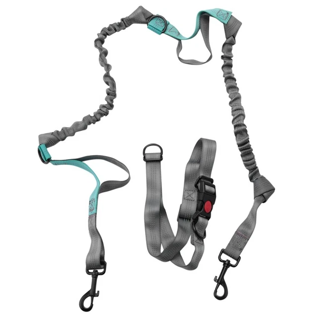 Hände Taille Hund Leine Mit Dual Bungees, Freie Kontrolle Für Zu 150 Pf U9J8