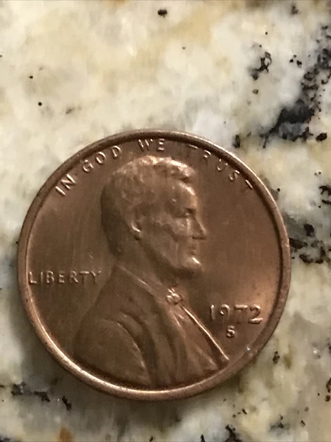 1972 Copper Penny A Mint L Error
