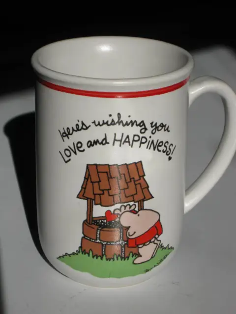 1981 ZIGGY Tom Wilson Stoneware Coffee Mug Cup LOVE HAPPINESS & 4 GREETING CARDS