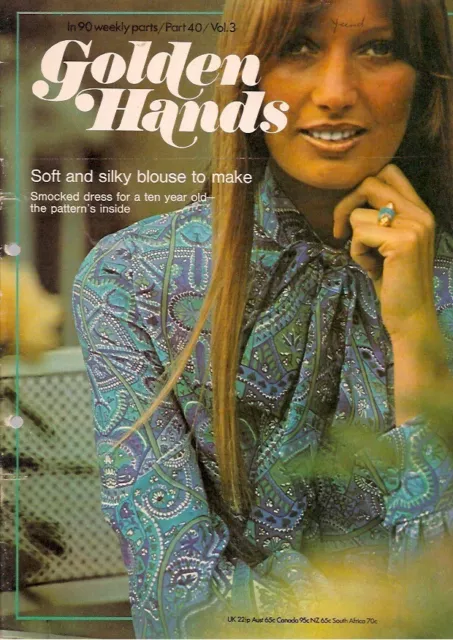 Golden Hands Craft Magazine Part 40 Crochet Knitting Patterns Retro Vintage 1970