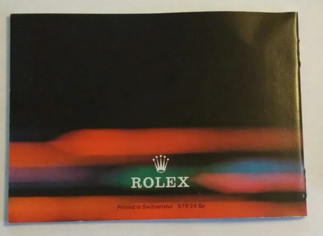 SU ROLEX OYSTER Booklet 50.3.80 SPANISH SUBMARINER Turn O Graph 116610 114300 2