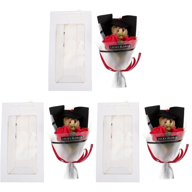 Orso Di Laurea, Peluche Imbottito Con Diploma E Cappello | Souvenir Da 5,1 Pollici, Ornamento Per La Laurea, Giocattolo Per Scuola, Decorazione Per