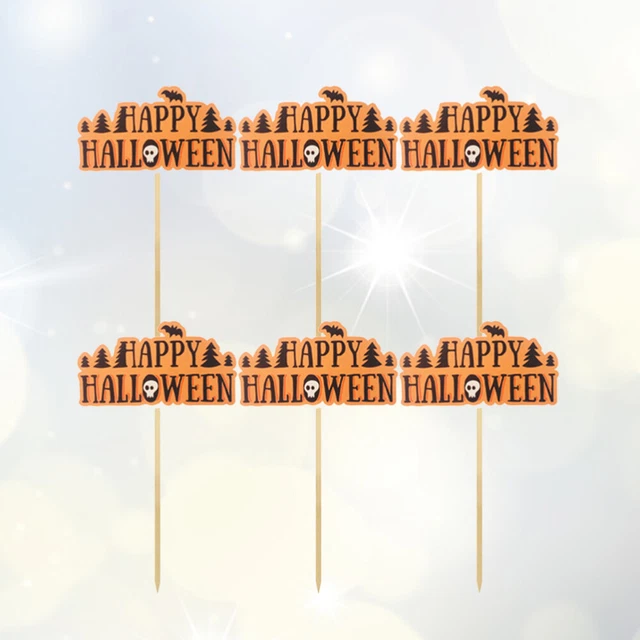 12 piezas Muffin-Topper Feliz Halloween Cupcake Topper Decoración Pastel