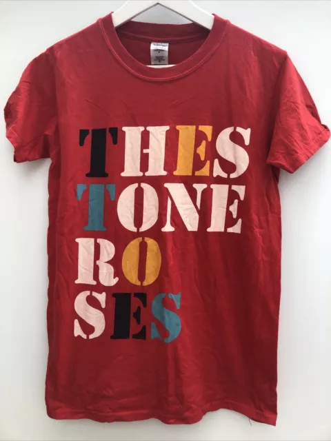 THE STONE ROSES T Shirt Orange Gildan Short Sleeve Small S