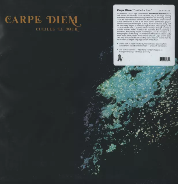 CARPE DIEM Cueille Le Jour LION PRODUCTIONS Teniente No# Ed. LP de vinilo de color