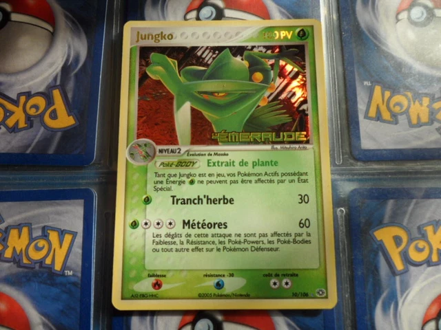 Pokémon Ex Emeraude Jungko Holo Rare carte de 2005
