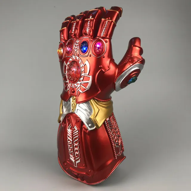 Avengers Endgame Thanos Iron Man Gauntlet PVC LED Gloves Kids Adult Toy Gifts