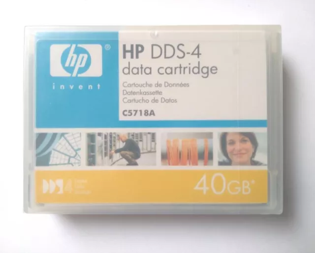 HP: DDS-4 (Digital Data Storage) C5718A Bandkassette; 40 GB; 150 m