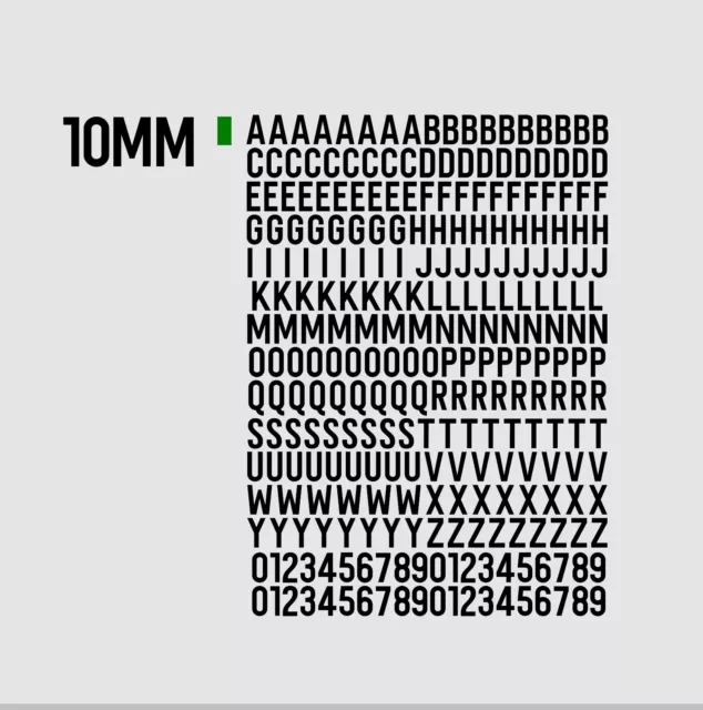 271 Buchstaben Zahlen Alphabet Aufkleber Vinyl selbstklebend Handwerk Sammelalbum Karte 2