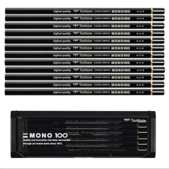 Tombo Mono Drawing Pencil 2H (Box of 12)