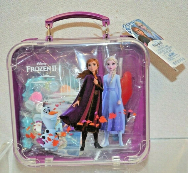 Disney FROZEN II Holiday CANDY Snowflakes STICKERS Carrying CASE Age 3+ Purple