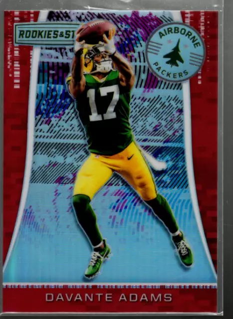 A8452- 2018 Rookies and Stars Airborne Rouge #6 Davante Adams / 99 - Nm-Mt