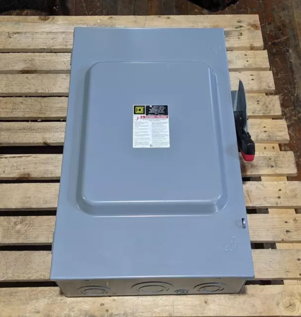 Square D H324N Safety Disconnect Switch 200A 3P 240V 3PH 60HP Fusible 200 Amp