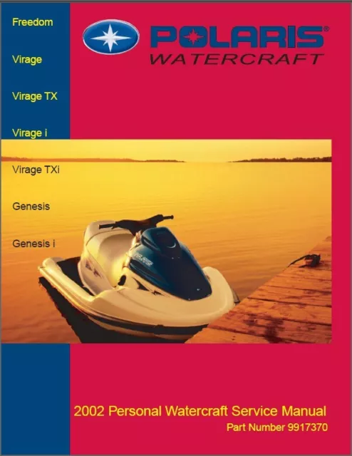 2002 Polaris Freedom / Virage / Genesis Personal Watercraft Service Manual on CD