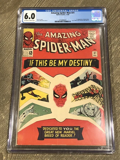 Amazing Spider-Man #31 Marvel CGC 6.0 1st Appearance Gwen Stacy Harry Osborn Key