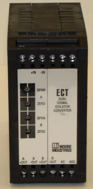 New Moore Industries ECT 4-20MA2X4-20MA-117AC 4-20 mA Loop Amplifier & converter