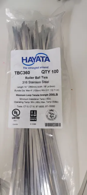 Hayata stainless steel cable ties
