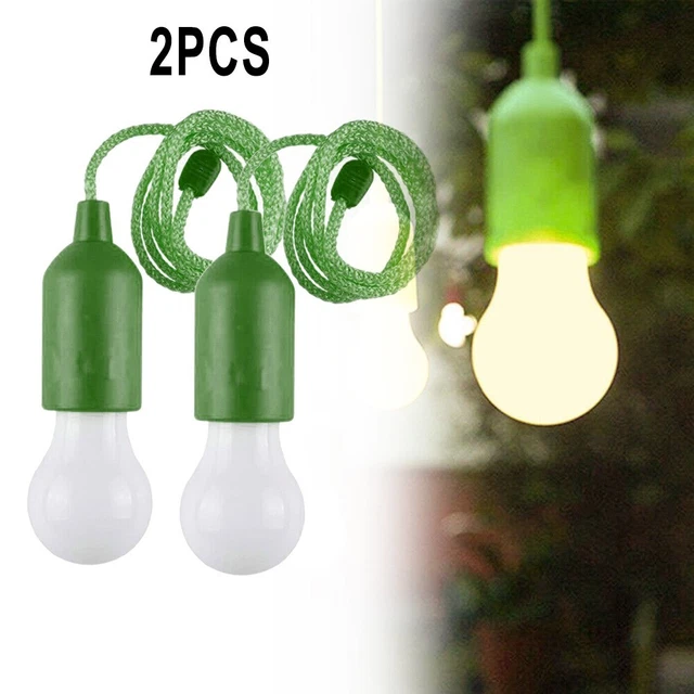 2 piezas lámpara colgante de plástico para acampar colorido