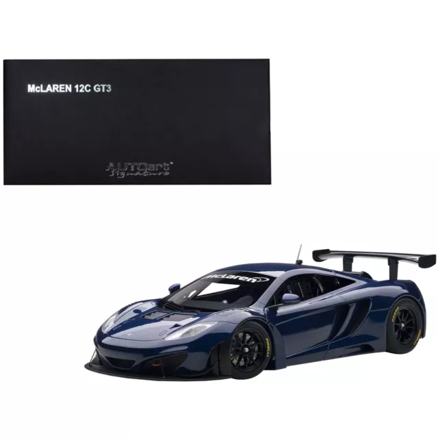 Autoart 1/18 Diecast Model Car Mclaren 12C GT3 Azure Blue