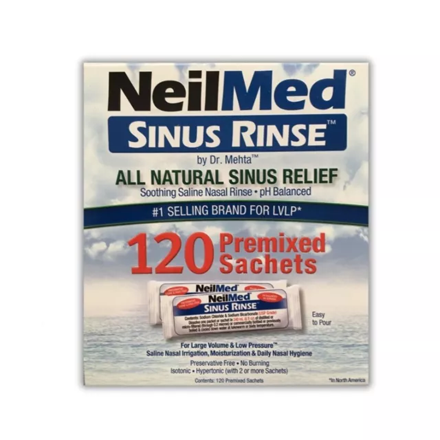 Neilmed Sinus Rinse 120 Pre Mixed Sachets 2