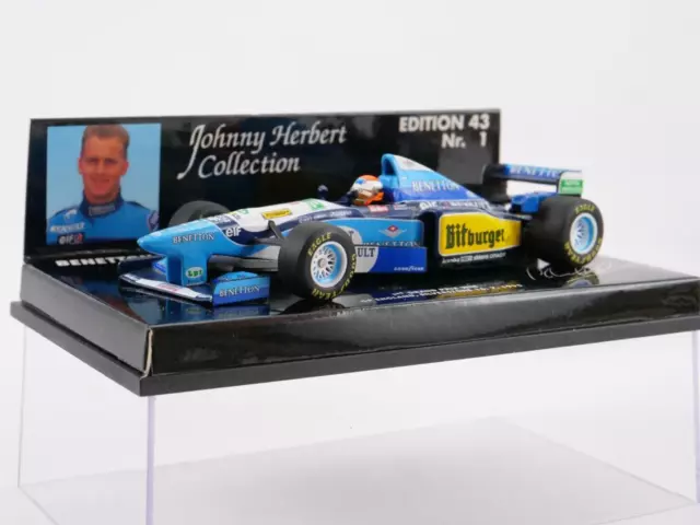 MINICHAMPS 1/43 Benetton Renault B195 Johnny Hébert Collection Gp England 1995