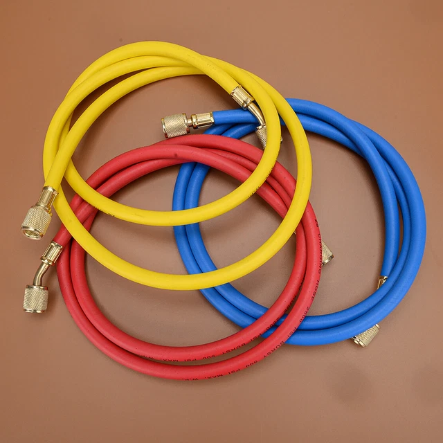 6 Feet 1/2 Inch HVAC Vacuum Hose – High-Flow For R410a, R134a, R22 Refrigerants, 20 Micron Vacuum Rated