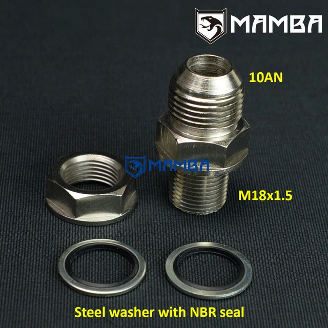 MAMBA TURBO OIL Pan / Oil Return Drain Plug Adapter Bung Fitting 10AN