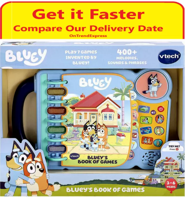 VTech Bluey s Book of Games NEW