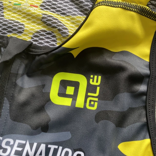 Ale Triathlon Trianzug modern italienisch Fluro Camouflage Stil Größe L 3