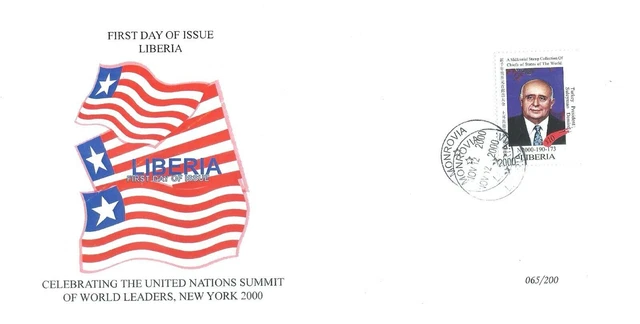FDC Cover #065 USA UN World Leaders postfrisch Türkei Präsident Süleyman...