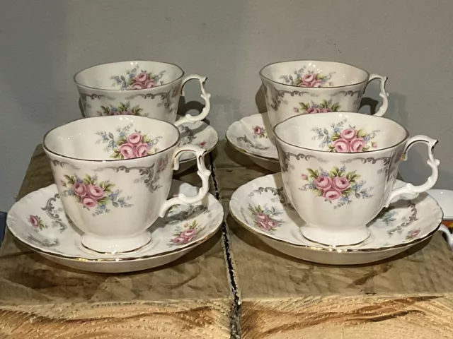Royal Albert TRANQUILITY Teacup And Saucer X 4 2nd