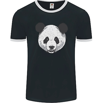 A Panda Bear Face Mens Ringer T-Shirt FotL