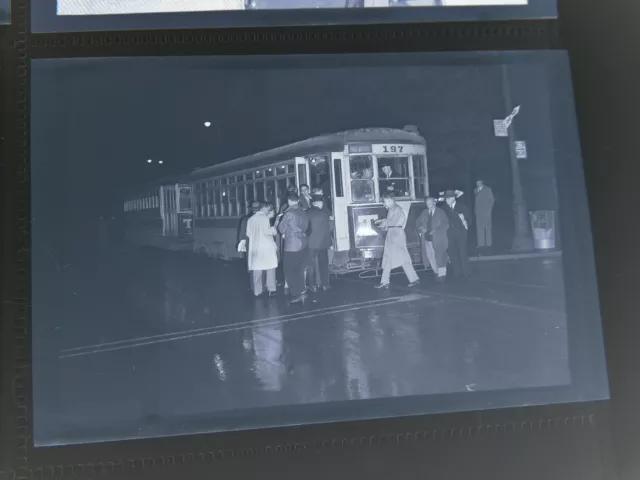 ORIG 1946 TARS Subway New York City NYC Trolley 2"x3" Photo Negative Manhattan