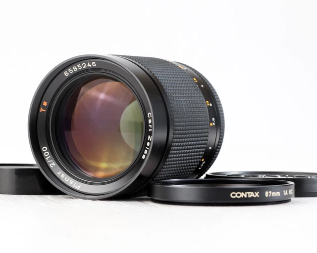 Contax Carl Zeiss Planar T* 100mm f/2 AEG MF Portrait Telephoto CY Mount Lens JP