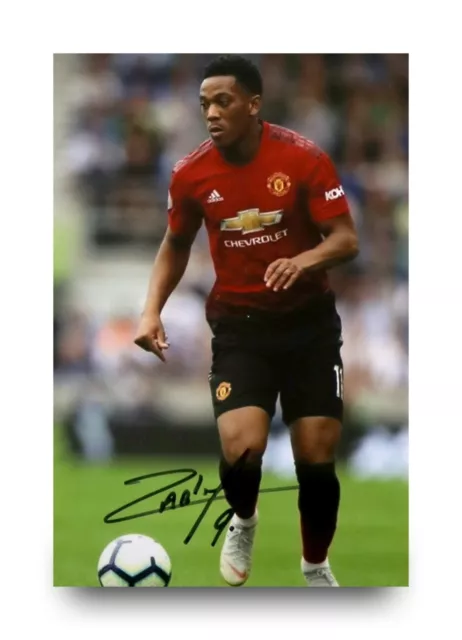 Anthony Martial Hand Signed 6x4 Photo Manchester United France Autograph + COA