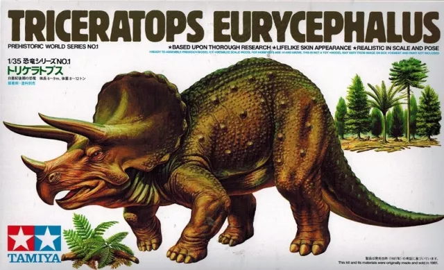 Tamiya 60201 Triceratops Eurycephalus - Dinosaurier Prähistorisches Urtier 1:35