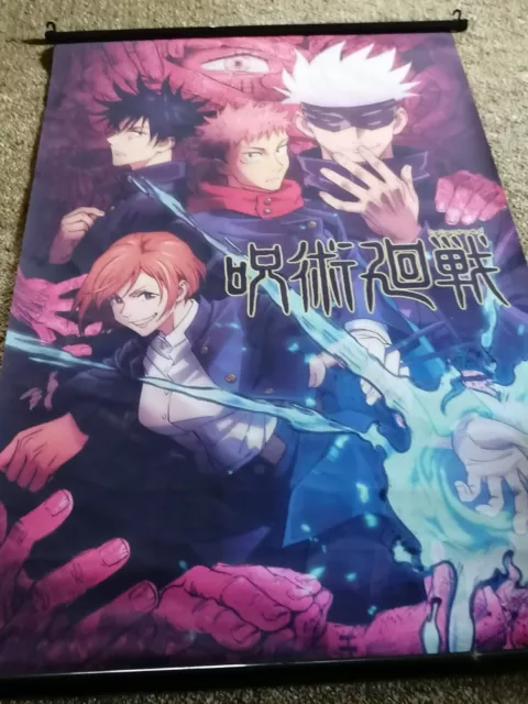 Jujutsu Kaisen Itadori Yuuji Satoru Gojou HD Print Wall Poster Scroll Room Decor