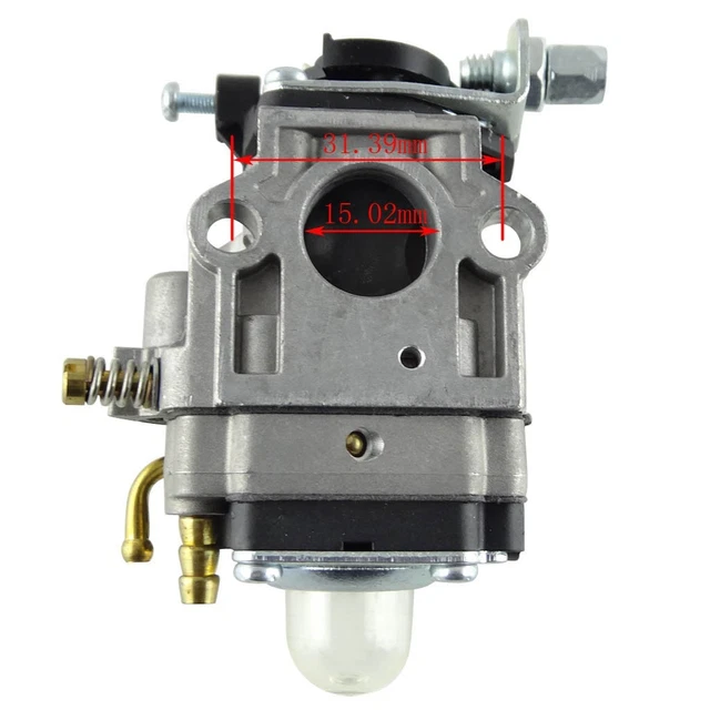 Carb Carburateur 49cc 43cc 2Stre Engine 15mm Intake Hole pour Pocket  Bike,