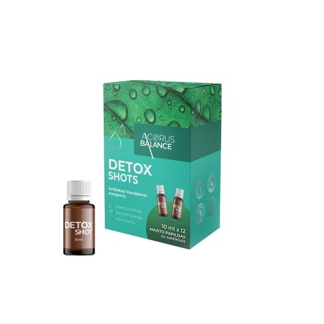 ACORUS Balance Detox Shots Drink 10ml x 12Pcs Liver Bowel Function Weight