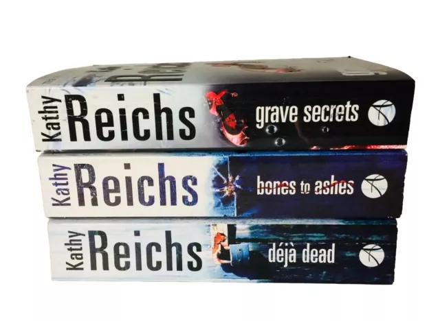 Kathy Reichs Books Grave Secrets, Bones To Ashes, Deja Dead Lot Of 3 Novels NEW