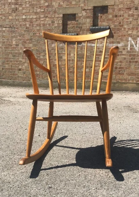 Vintage Scandinavian Mid Century Rocking Chair Hagafors